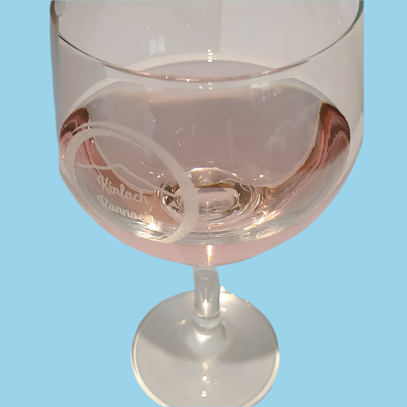 Engraved Gin and Tonic Glass