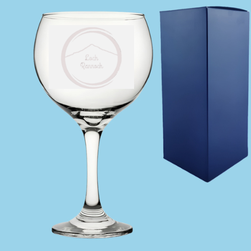 Engraved Gin and Tonic Glass