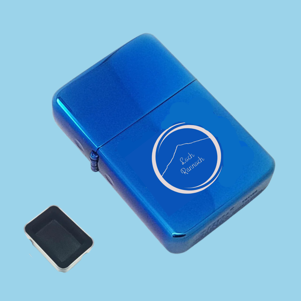 Engraved Gloss Lighter in Gift Tin
