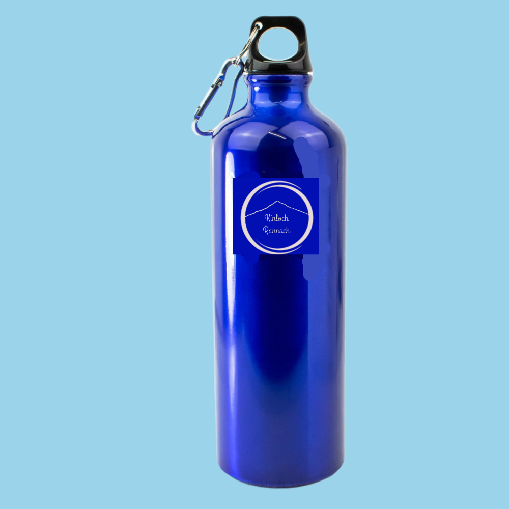 Engraved Black Sports Bottle
