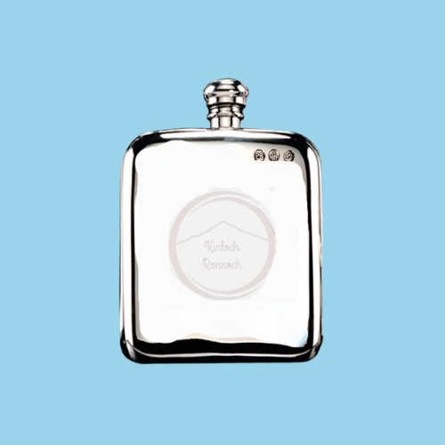 Engraved 4oz Pewter Hip Flask