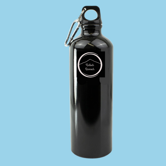 Engraved Black Sports Bottle
