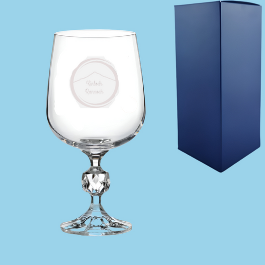 Engraved 11oz Crystal Wine Glass